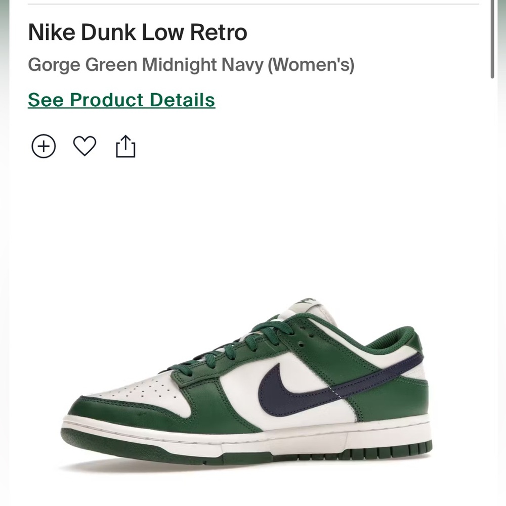 Nike Dunk Low Retro
Gorge Green Midnight Navy (Women's)